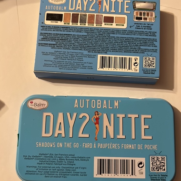 New The Balm portable tin palette Day to Night. Shadows to go with Black primer - Picture 2 of 2